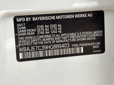 2017 BMW 540i xDrive