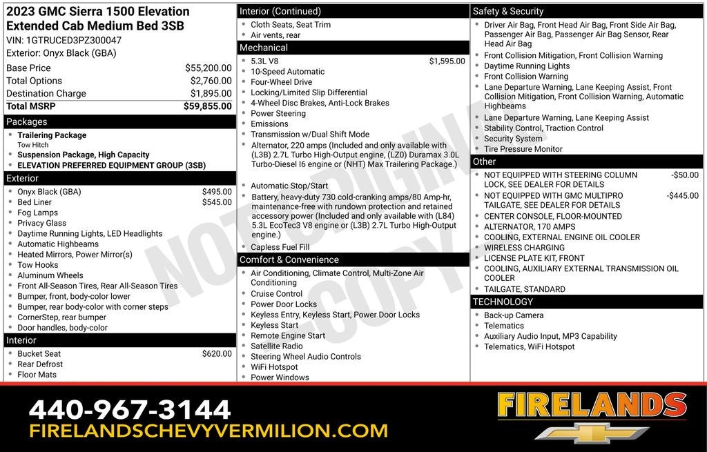 2023 GMC Sierra 1500 Elevation