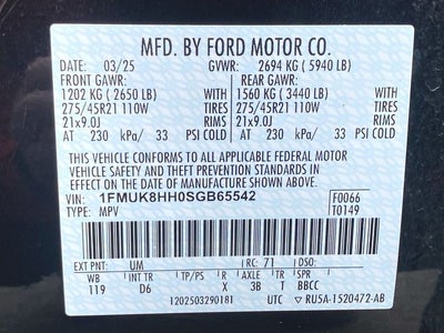 2025 Ford Explorer Platinum