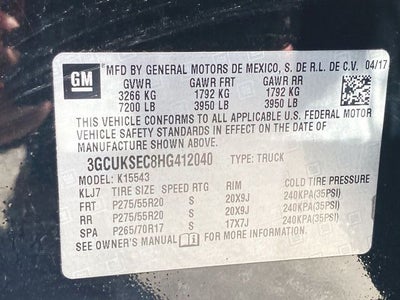 2017 Chevrolet Silverado 1500 LTZ 2LZ