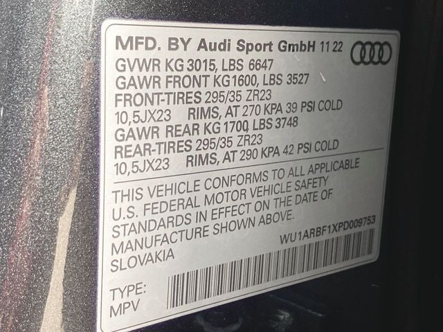 2023 Audi RS Q8 4.0T quattro