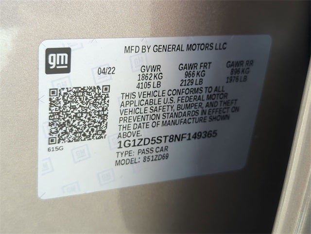 2022 Chevrolet Malibu FWD LT