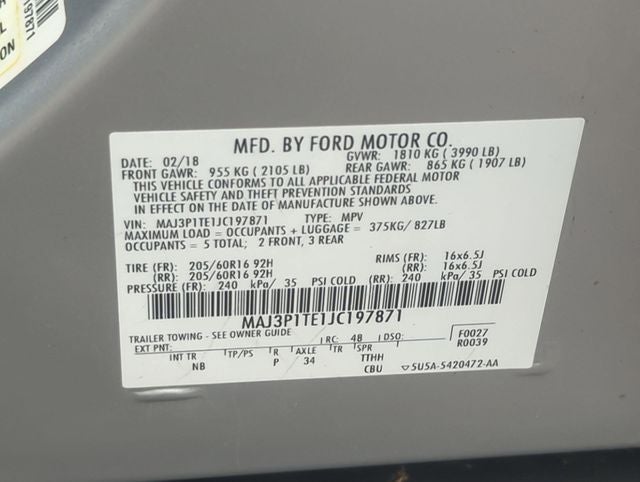 2018 Ford EcoSport SE