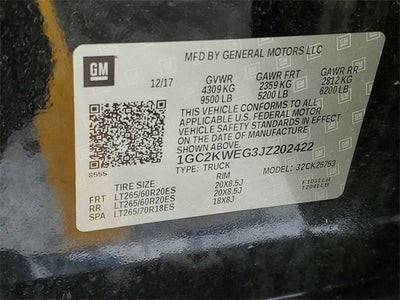 2018 Chevrolet Silverado 2500 HD LTZ