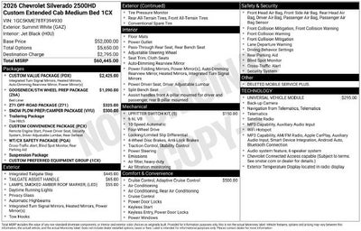 2026 Chevrolet Silverado 2500 HD Custom