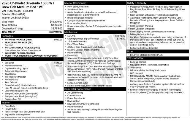 2026 Chevrolet Silverado 1500 WT