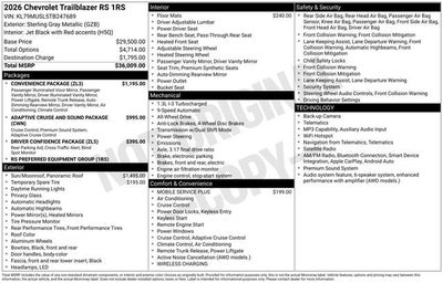 2026 Chevrolet Trailblazer RS