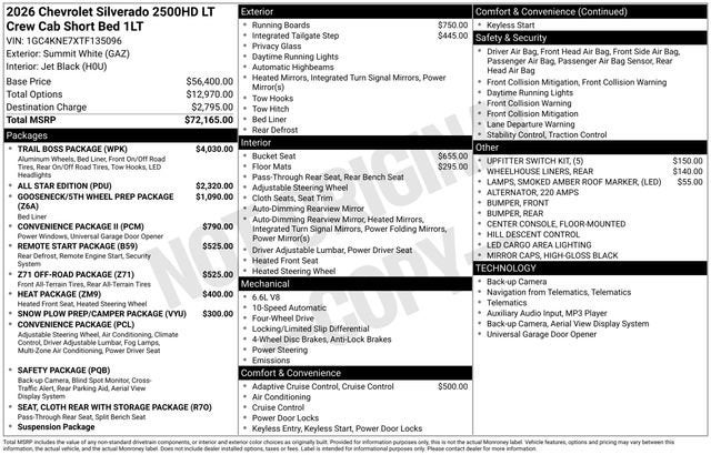 2026 Chevrolet Silverado 2500 HD LT