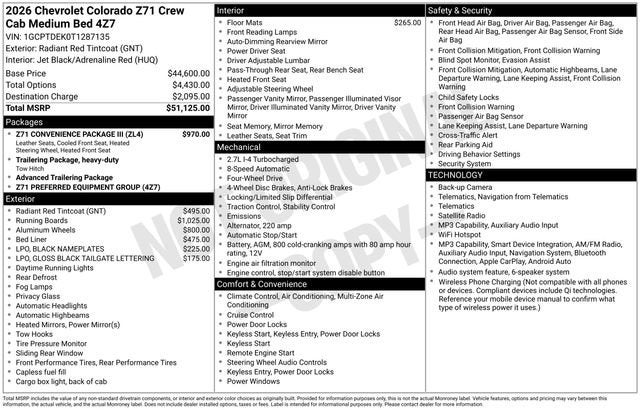 2026 Chevrolet Colorado Z71