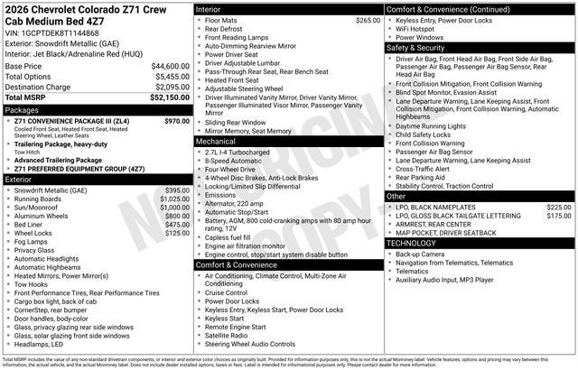 2026 Chevrolet Colorado Z71