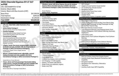 2026 Chevrolet Equinox EV LT