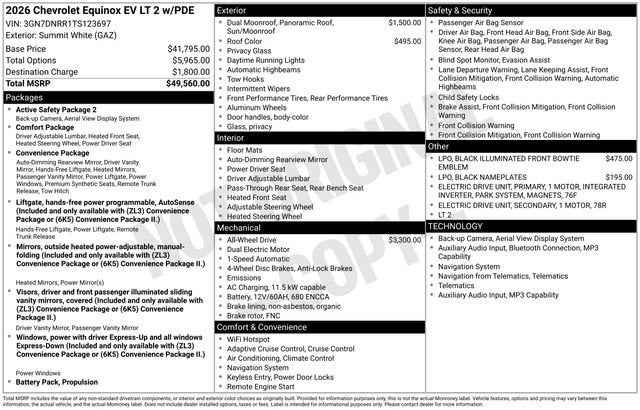 2026 Chevrolet Equinox EV LT
