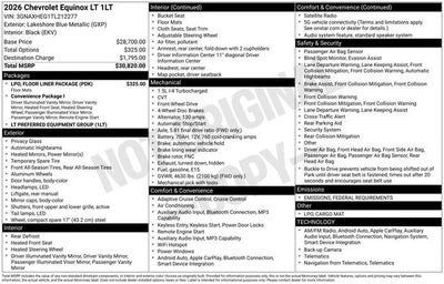2026 Chevrolet Equinox LT