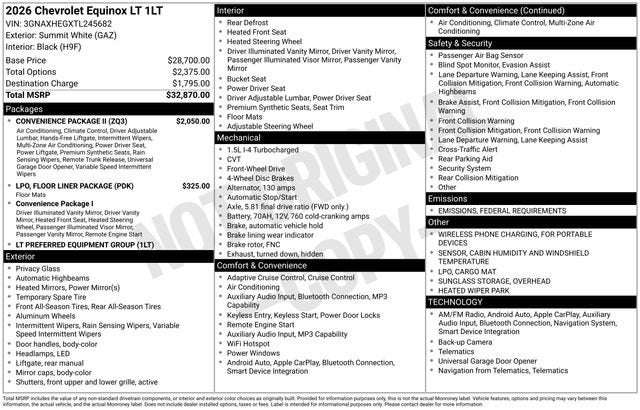 2026 Chevrolet Equinox LT