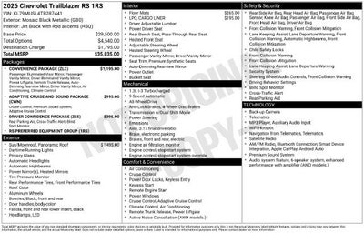 2026 Chevrolet Trailblazer RS