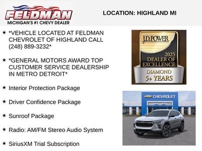 2026 Chevrolet Trax 2RS