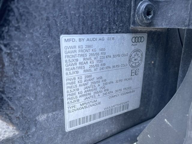 2017 Audi Q7 3.0T Premium